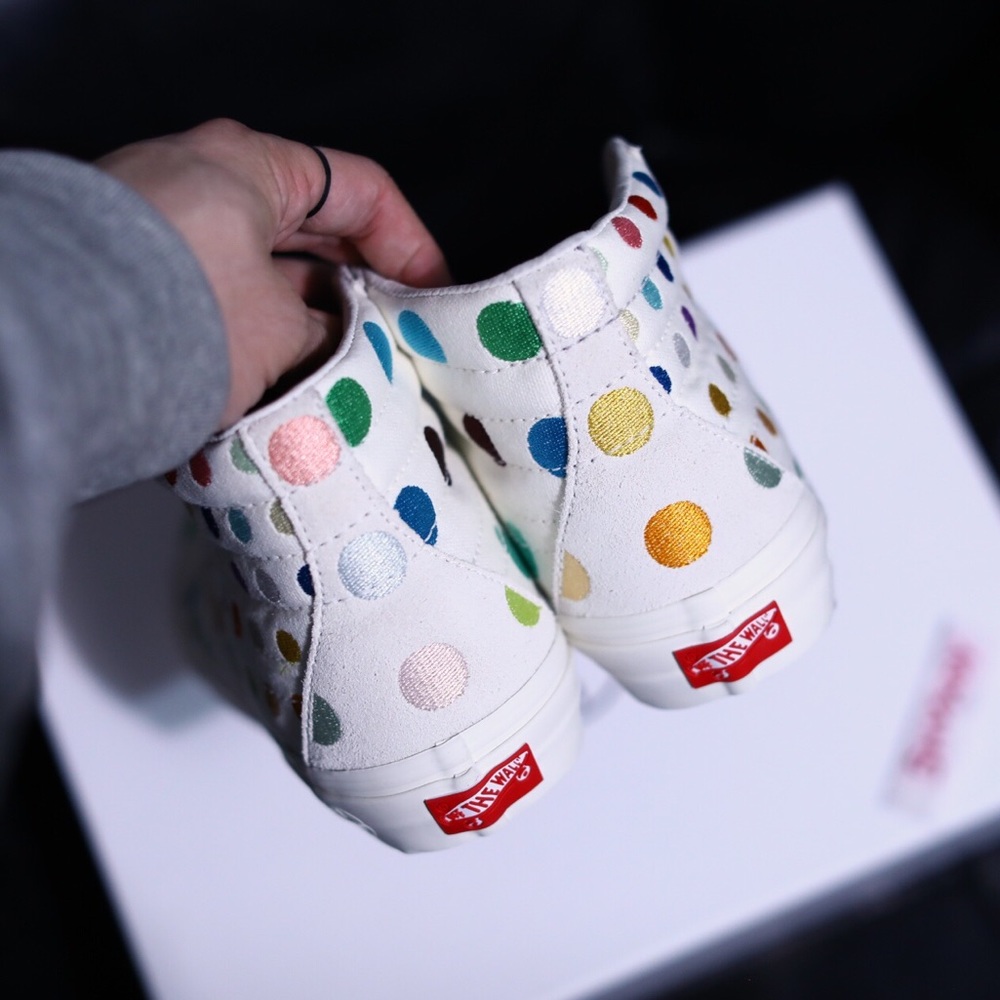 Vans Damien Hirst Sk8 Hi High Polka Dots 4 4.5 8 - Picture 3 of 6